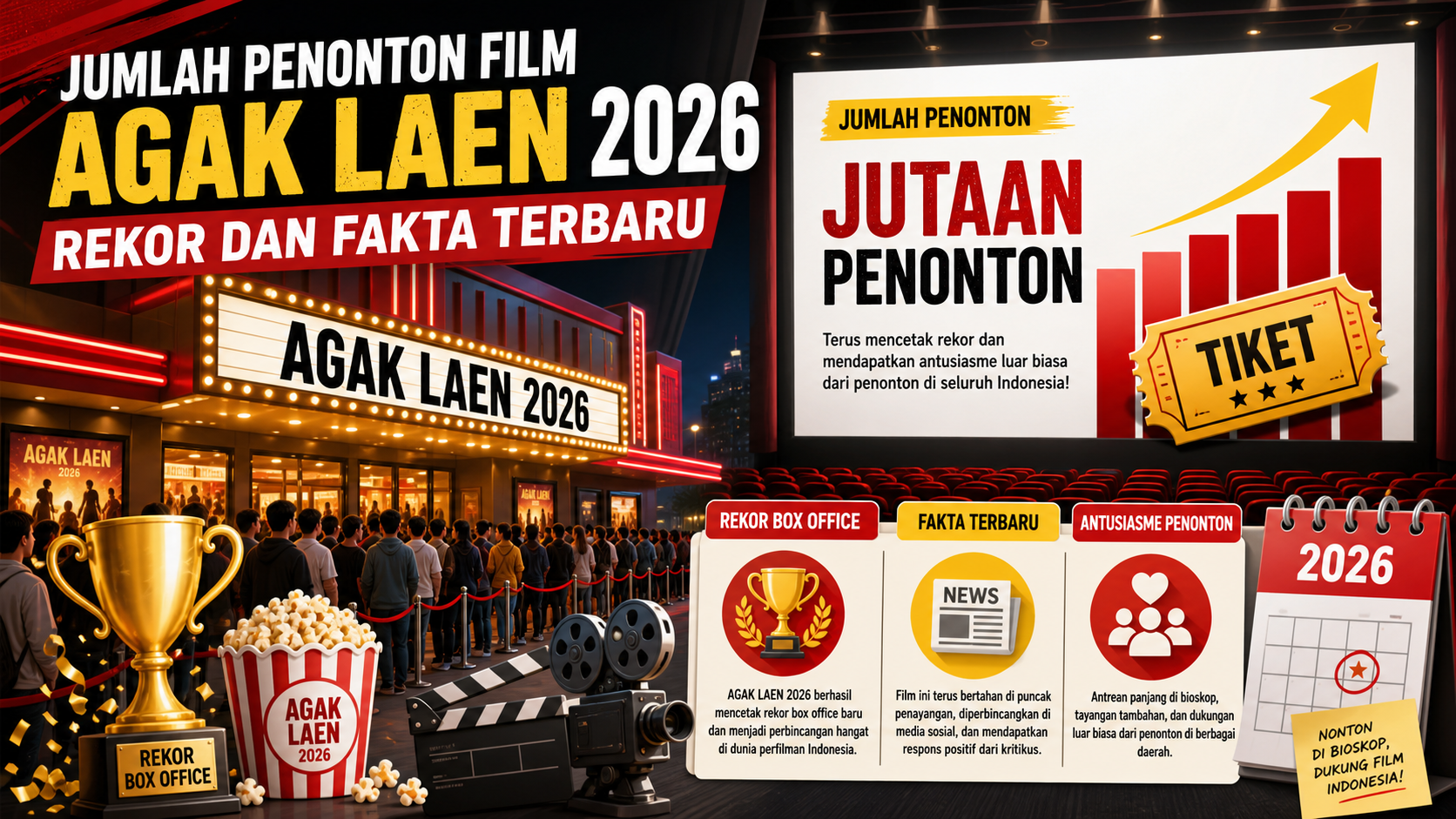 Jumlah Penonton Film Agak Laen 2026: Rekor dan Fakta Terbaru - agaklaen