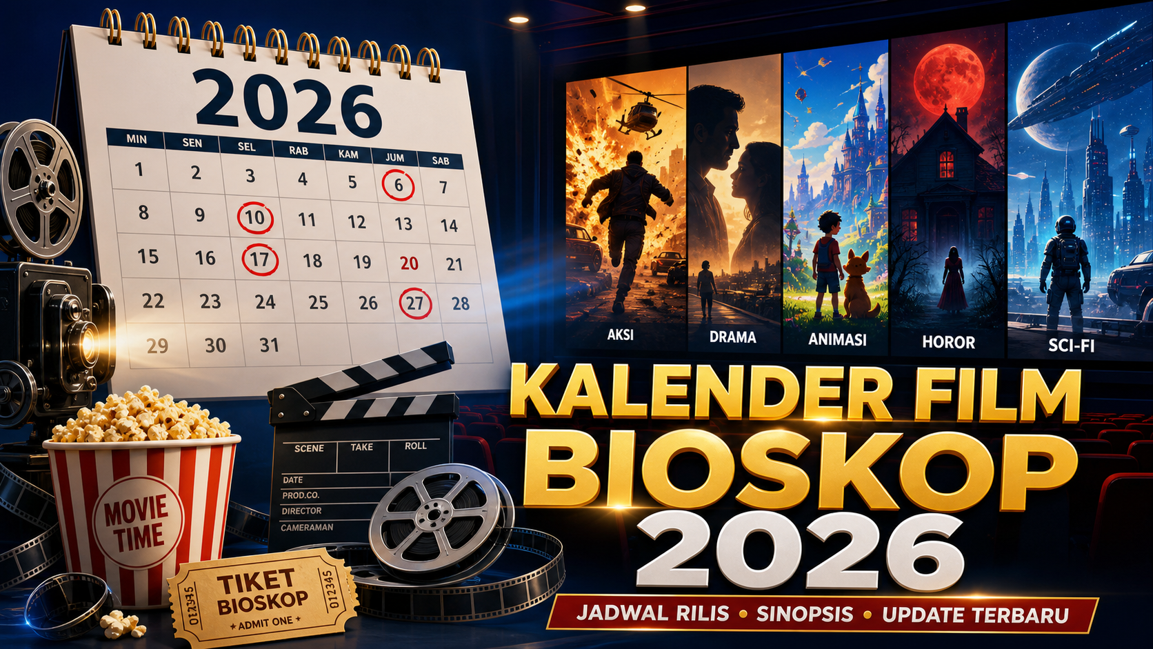 Kalender Film Bioskop Terbaru 2026: Jadwal Rilis dan Sinopsis - film