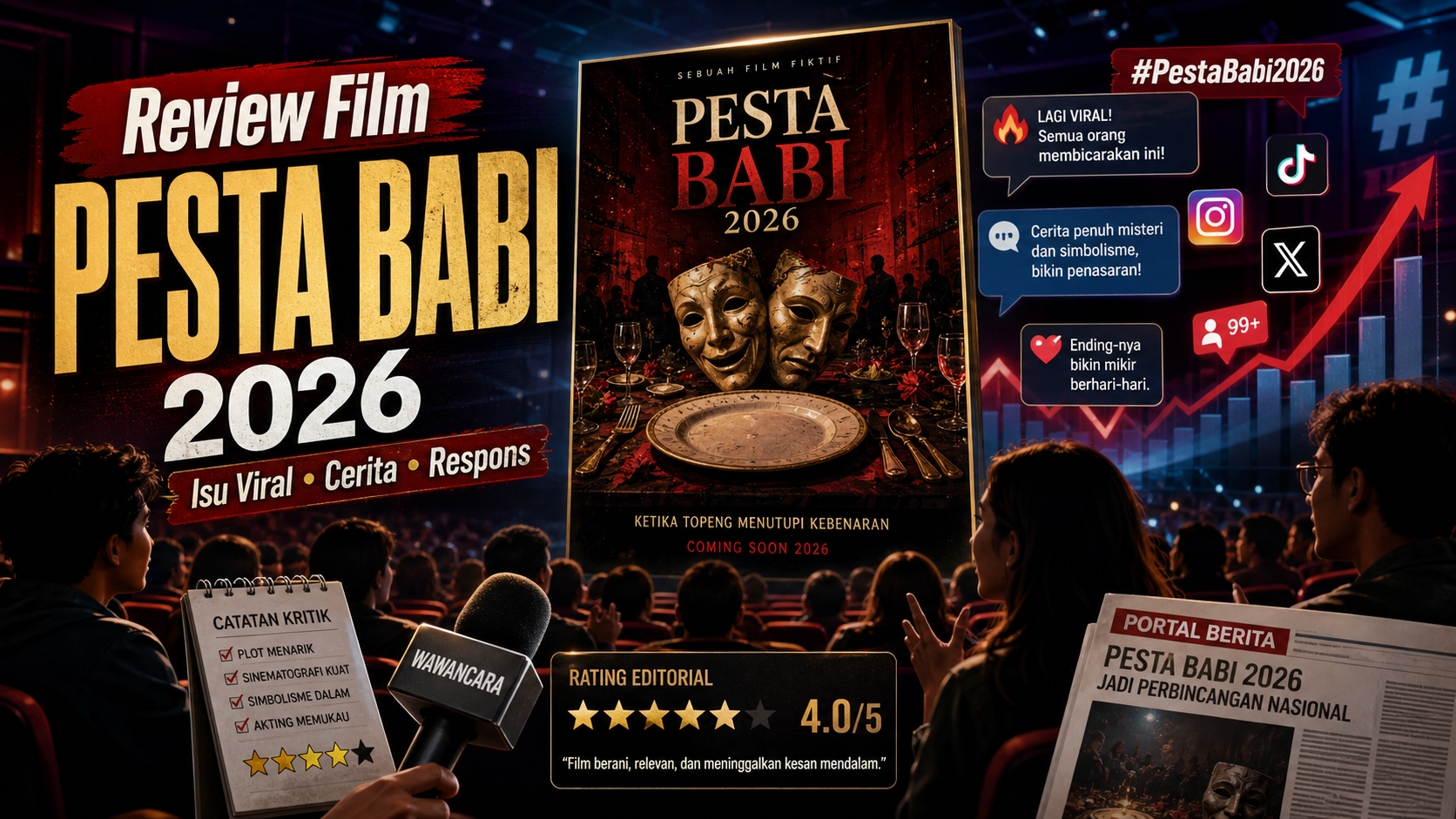 Review Film Pesta Babi 2026: Isu Viral, Cerita, dan Respons - pesta