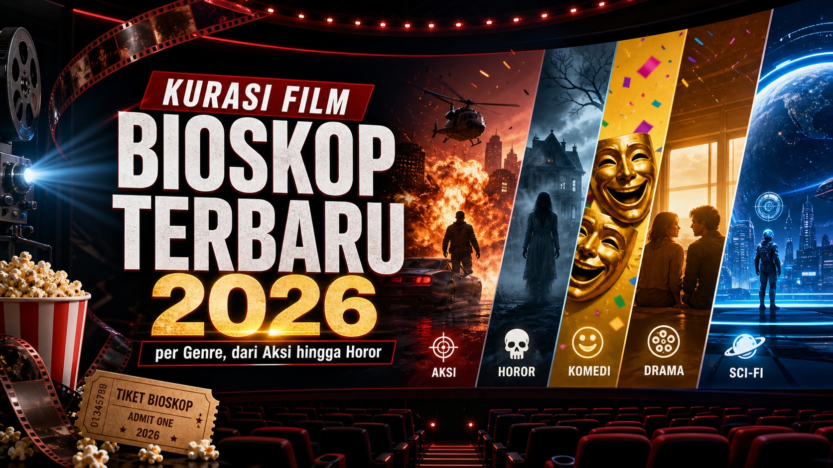 film - Kurasi Film Bioskop Terbaru 2026 per Genre, dari Aksi hingga Horor