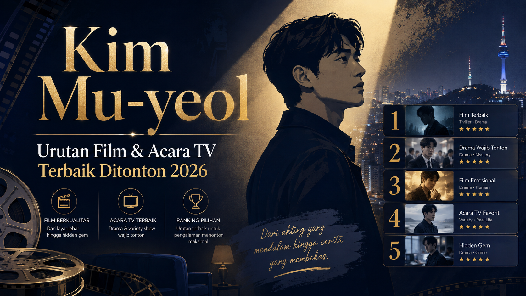 muyeol - Kim Mu-yeol: Urutan Film dan Acara TV Terbaik Ditonton 2026